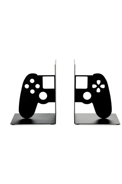 Knižné zarážky Balvi Joypad 15 x 10 x 11,5 cm 2-pak čierna farba