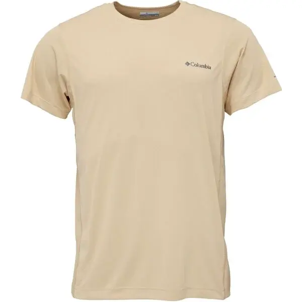 Columbia ZERO RULES LIGHT SS GRAPHIC CREW Pánske tričko, žltá, veľkosť