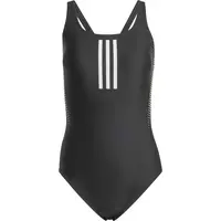 adidas 3-STRIPES RUBBER GRAPHIC Dámske plavky, čierna, veľkosť