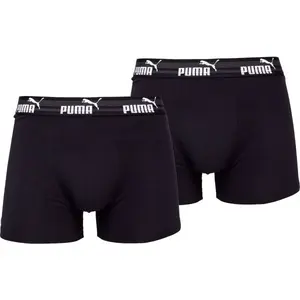 Puma ELEMENTS MEN BOLD LOGO BOXERS 2P Pánske boxerky, čierna, veľkosť
