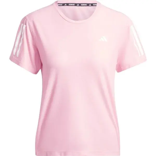 adidas OWN THE RUN T-SHIRT Dámske bežecké tričko, ružová, veľkosť