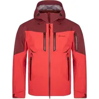 KILPI HASTAR Pánska outdoorová nepremokavá bunda, červená, veľkosť XXXL