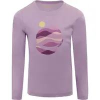 ALPINE PRO JURGO Dievčenské tričko s dlhým rukávom, fialová, veľkosť 116-122