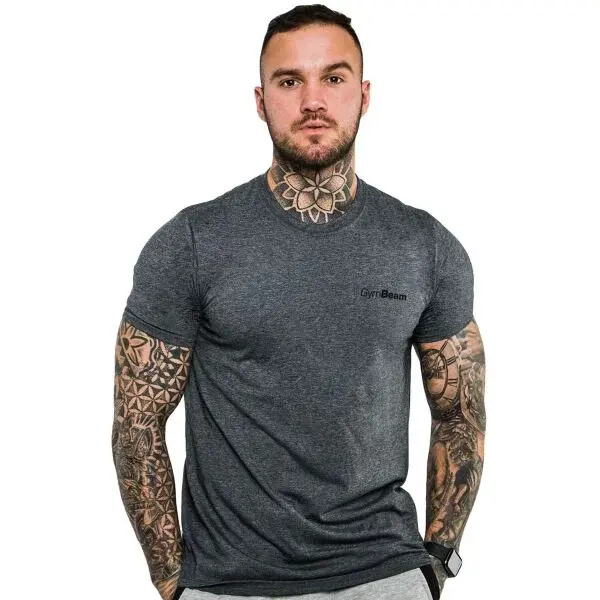 GymBeam BASIC  Pánske tričko, tmavo sivá, veľkosť