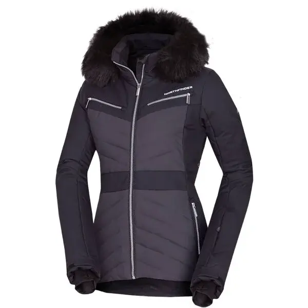 Northfinder THEA Dámska lyžiarska bunda, čierna, veľkosť