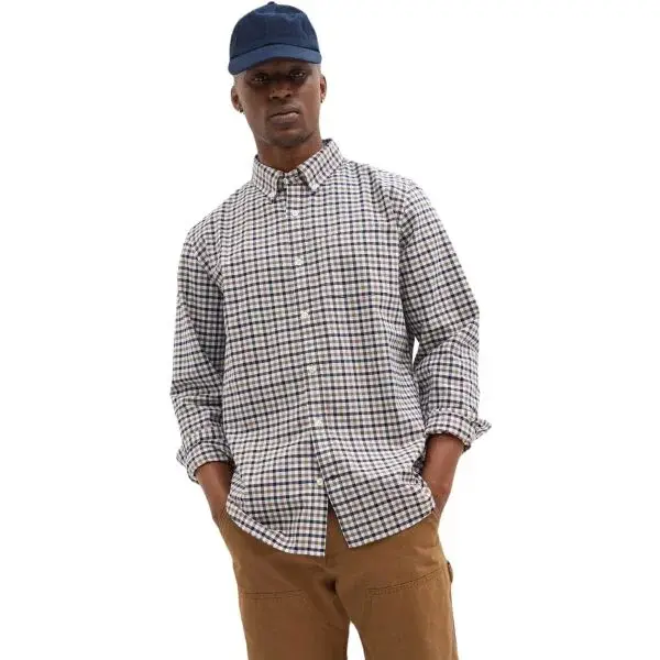 GAP V-LS STANDARD OXFORD Pánska košeľa, biela, veľkosť