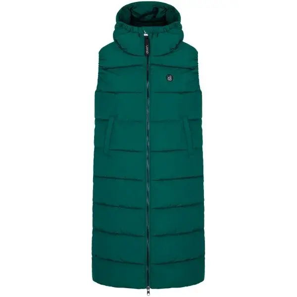 LOAP TALA Dámska vesta, tmavo zelená, veľkosť