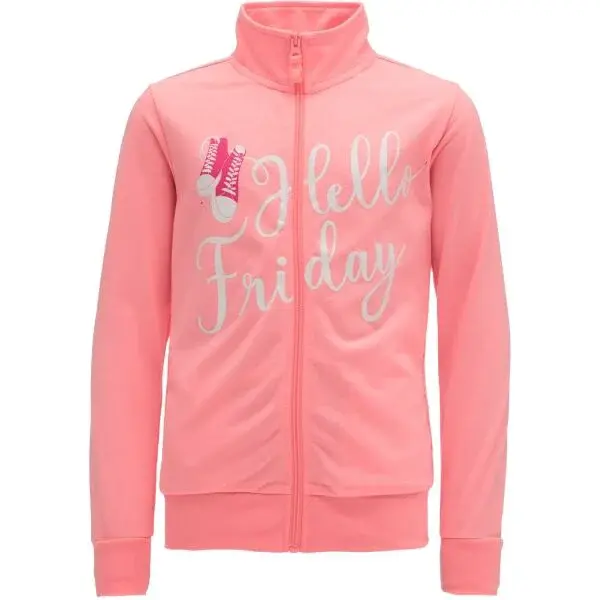 Lewro CARLOTA Dievčenská mikina, lososová, veľkosť 164-170