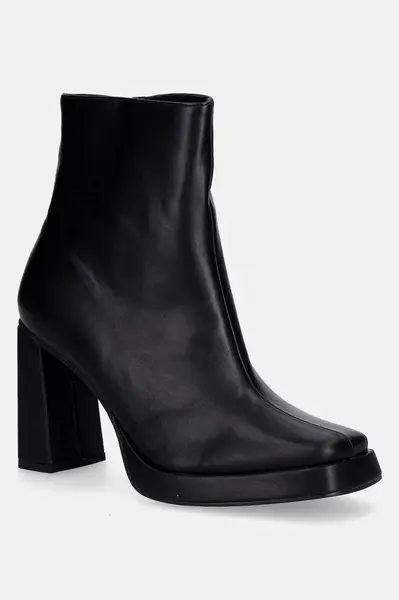 Nízké kozačky Koi Footwear Halla Black Heeled Boots