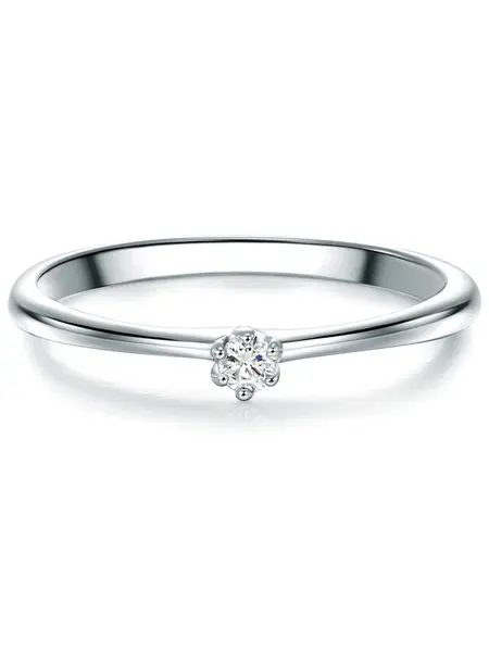 Trilani Prsteň  strieborná / priehľadná