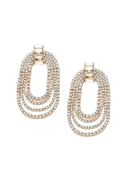 SOHI Náušnice 'Milani'  zlatá