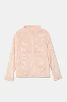 Dětská fleecová mikina Roxy IGLOO růžová barva, s kapucí, ERGFT03943