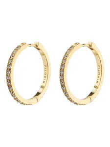 Pilgrim Náušnice 'Ebna'  zlatá / priehľadná