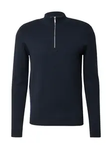 DAN FOX APPAREL Sveter 'Roman'  tmavomodrá
