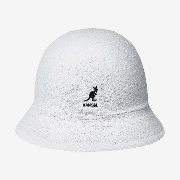 Oboustranný klobouk Kangol bílá barva, K3555.WHITE/BLACK-WHITE/BLCK