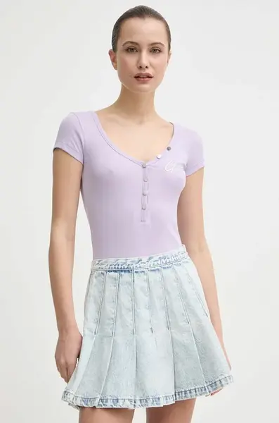 Tričko Guess HENLEY OLYMPIA