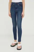 Džíny Levi's RETRO HIGH SKINNY dámské, tmavomodrá barva