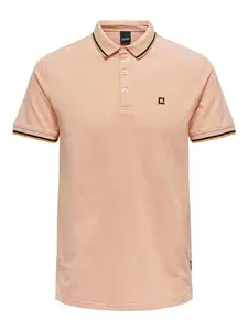 Only & Sons Tričko 'ONSFletcher'  marhuľová / čierna