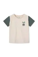 Bavlněné dětské tričko Liewood Apia Baby Placement Shortsleeve T-shirt