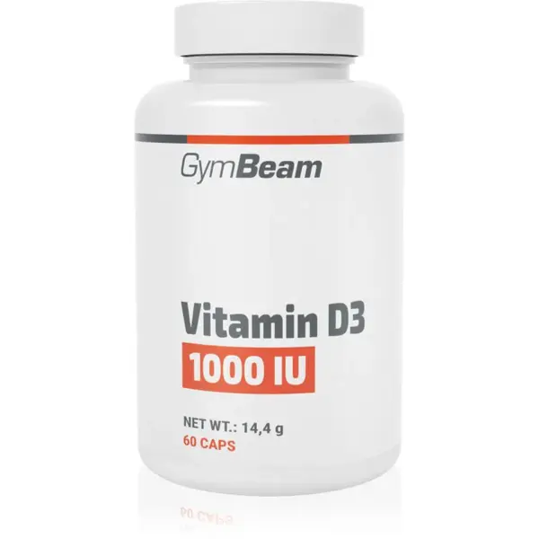 GymBeam Vitamin D3 1000 IU kapsle s vitamínem D 60 cps