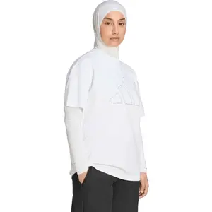 adidas POWER ESSENTIALS WORKOUT TEE Dámske športové tričko, biela, veľkosť