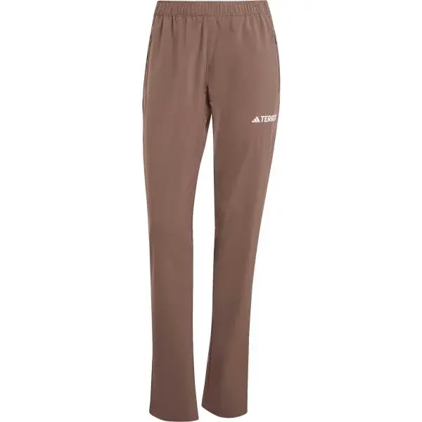 adidas MULTI TERREX ESSENTIALS PANTS W Dámské turistické kalhoty, hnědá, velikost
