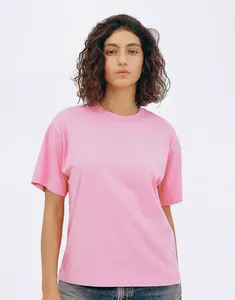 Organic Basics True Boxy Tee Soft Pink M
