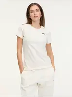 Krémové dámské tričko Puma Better Essentials - Dámské