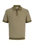 Jack & Jones Junior Sveter 'JPRBLUKINGSLEY'  olivová / biela