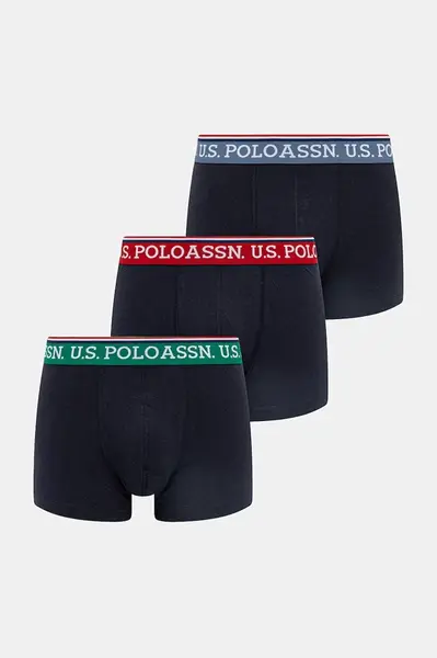 Boxerky U.S. Polo Assn. USPA BRAND HIGHLIGHT 3-pak