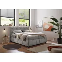 MID.YOU POSTEL BOXSPRING, 180/200 cm, šedá