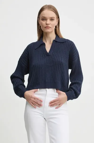 Svetr Hollister Co. dámský, tmavomodrá barva, lehký, KI350-4170