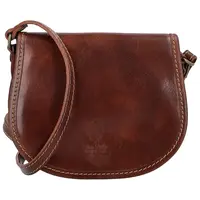 Dámská kožená crossbody hnědá - Delami Melisa