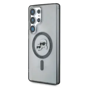Zadní kryt Karl Lagerfeld IML K&CH Heads MagSafe pro Samsung Galaxy S25 Ultra, černá