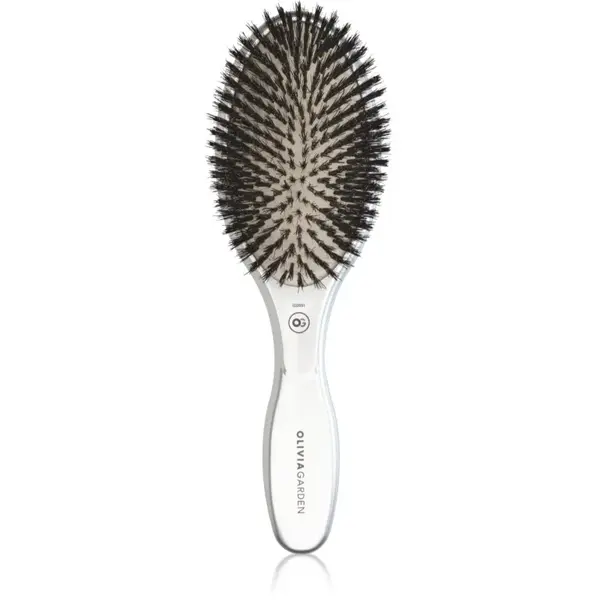 Olivia Garden Expert Care Oval kartáč na vlasy s kančími štětinami 1 ks