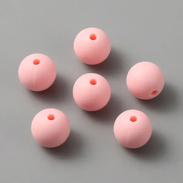 Round Food Grade Eco-Friendly Silicone Beads