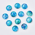 Luminous Constellation Pattern Glass Cabochons