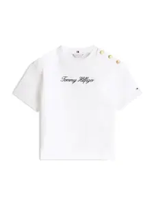 TOMMY HILFIGER Tričko  čierna / biela
