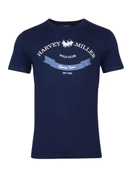 HARVEY MILLER Tričko  nebesky modrá / tmavomodrá / biela