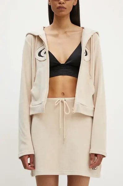 Bavlněná sukně Résumé BoraRS Skirt béžová barva, mini, 221431164