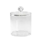 Compactor Dóza s víčkem na vatové tampónky a tyčinky čirý plast