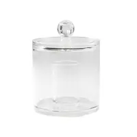 Compactor Dóza s víčkem na vatové tampónky a tyčinky čirý plast