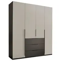 MID.YOU ŠATNÍ SKŘÍŇ S OTOČNÝMI DVEŘMI, barvy grafitu, světle šedá, 200,5/225,5/60 cm