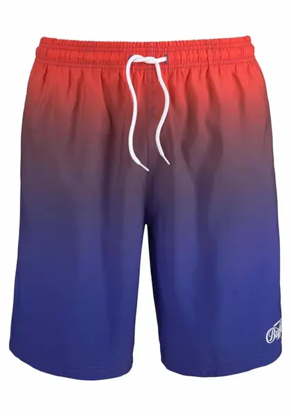 BUFFALO Plavecké šortky  modrá / červená