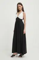 Šaty Artigli černá barva, maxi, AA38227