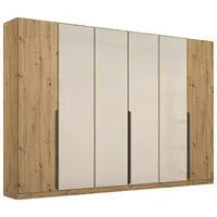 Rauch Möbel ŠATNÍ SKŘÍŇ S OTOČNÝMI DVEŘMI, šampaňská, dub artisan, 271/210/54 cm