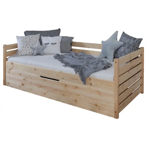 MID.YOU POSTEL S ÚLOŽNÝM PROSTOREM, 90/200 cm, přírodní barvy