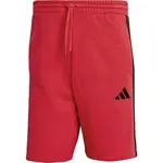 adidas 3 STRIPES FL SHORTS Pánske voľnočasové šortky, červená, veľkosť