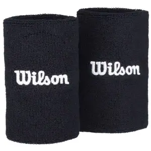 Wilson U WIDE TERRY WRISTBANDS Potítko, čierna, veľkosť UNI