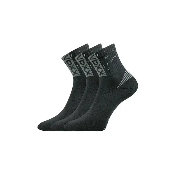 3PACK ponožky tmavosivé (Codex) M